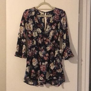 Gorgeous navy floral romper